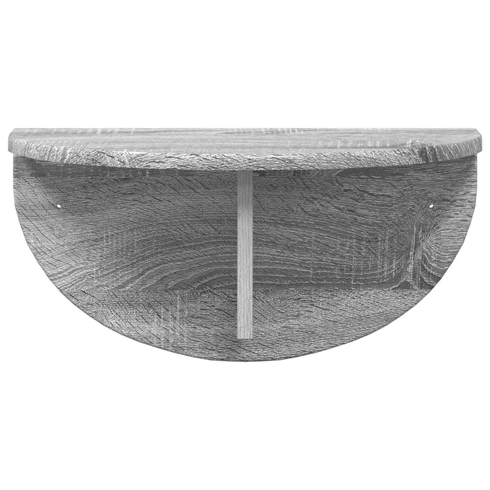 Raft de perete Gri Sonoma 38 x 19 x 19 cm Lemn compozit - WALTI WALTI