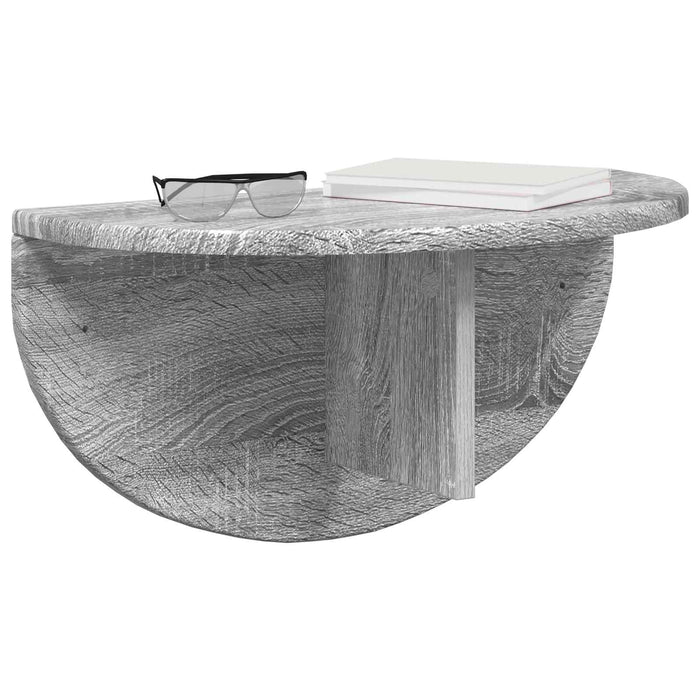 Raft de perete Gri Sonoma 38 x 19 x 19 cm Lemn compozit - WALTI WALTI