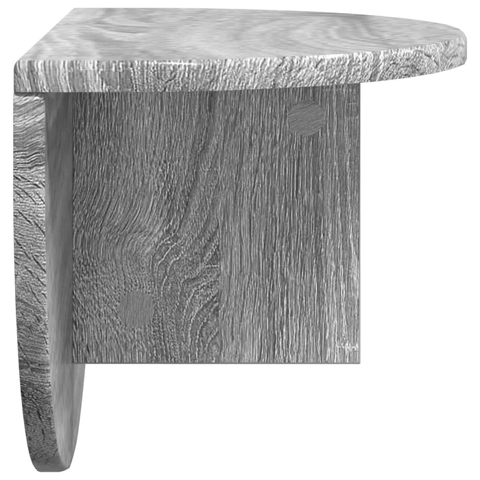 Raft de perete Gri Sonoma 38 x 19 x 19 cm Lemn compozit - WALTI WALTI