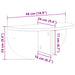 Raft de perete Gri Sonoma 38 x 19 x 19 cm Lemn compozit - WALTI WALTI