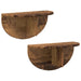 Raft de perete 2 pcs Lemn vechi 38 x 19 x 19 cm Lemn compozit - WALTI WALTI