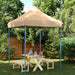 Cort pentru Petreceri Bej 200 x 200 x 306 cm Material Oxford - WALTI WALTI