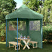 Cort pentru Petreceri Verde 200 x 200 x 306 cm Material Oxford - WALTI WALTI