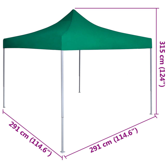 Cort pentru Petreceri Verde 291 x 291 x 315 cm Material Oxford - WALTI WALTI