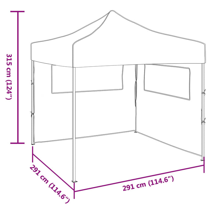 Cort pentru Petreceri Crem 291 x 291 x 315 cm Material Oxford - WALTI WALTI