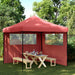 Cort pentru Petreceri Burgundy 292 x 292 x 315 cm - WALTI WALTI
