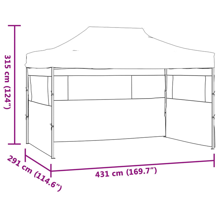 Cort pentru Petreceri albastru 291 x 431 x 315 cm - WALTI WALTI