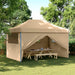 Cort pentru Petreceri Bej 292 x 440 x 315 cm Material Oxford - WALTI WALTI