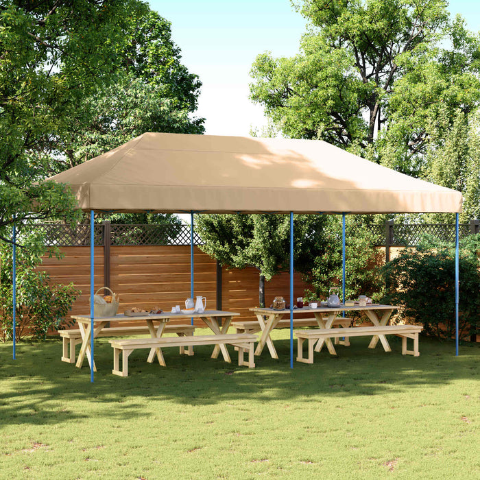 Cort pentru Petreceri Bej 292 x 580 x 315 cm Material Oxford - WALTI WALTI