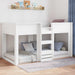 Cadru de pat de podea Alb 75 x 190 cm Lemn compozit - WALTI WALTI