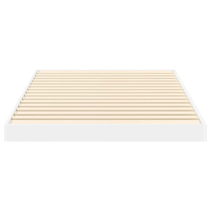 Cadru de pat de podea Alb 75 x 190 cm Lemn compozit - WALTI WALTI
