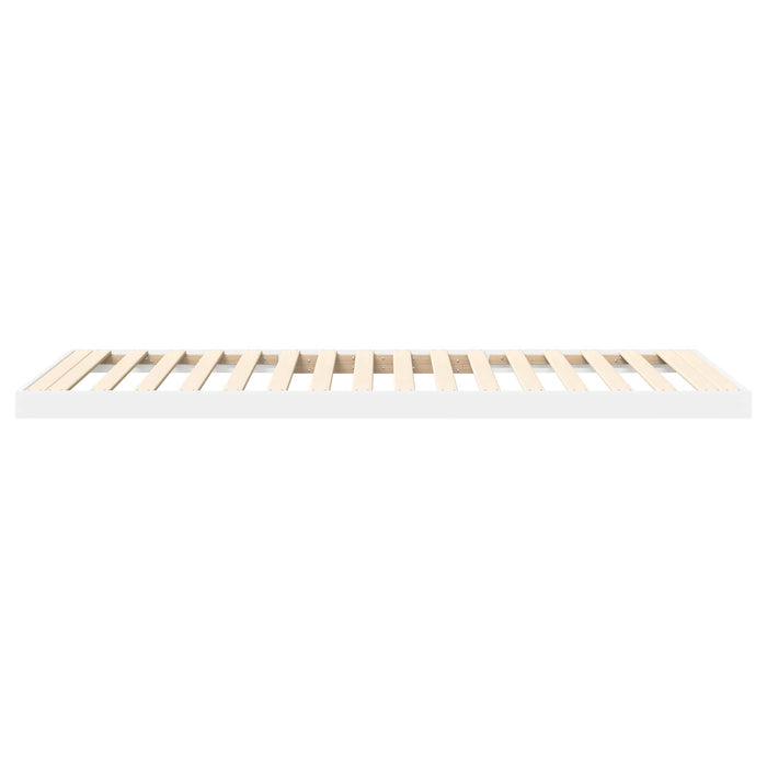 Cadru de pat de podea Alb 75 x 190 cm Lemn compozit - WALTI WALTI