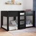 Cadru de pat de podea Stejar Negru 75 x 190 cm Lemn compozit - WALTI WALTI