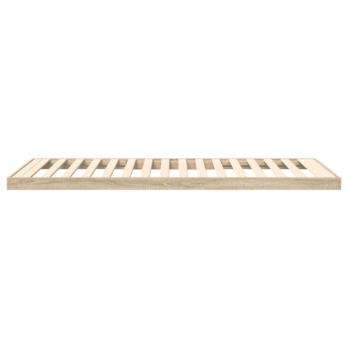 Cadru de pat de podea Sonoma 75 x 190 cm Lemn prelucrat WALTI