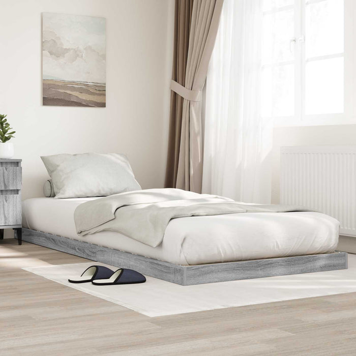 Cadru de pat de podea Sonoma 75 x 190 cm Lemn compozit - WALTI WALTI