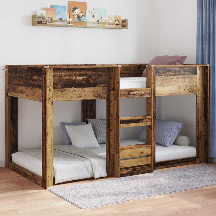 Cadru de pat de podea Lemn vechi 75 x 190 cm Lemn compozit - WALTI WALTI