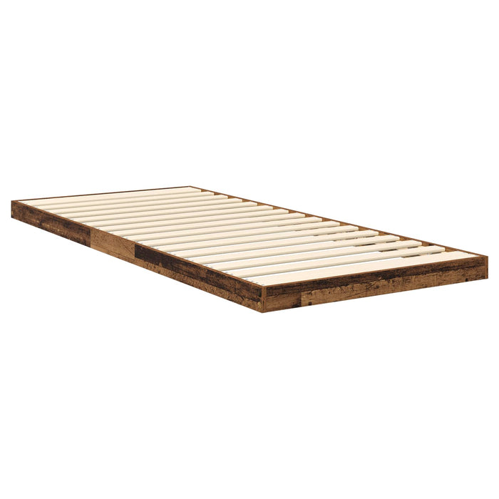 Cadru de pat de podea Lemn vechi 75 x 190 cm Lemn compozit - WALTI WALTI