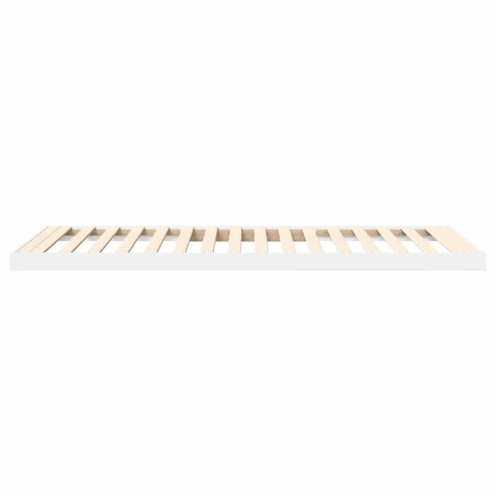 Cadru de pat de podea Alb 80 x 200 cm Lemn compozit - WALTI WALTI