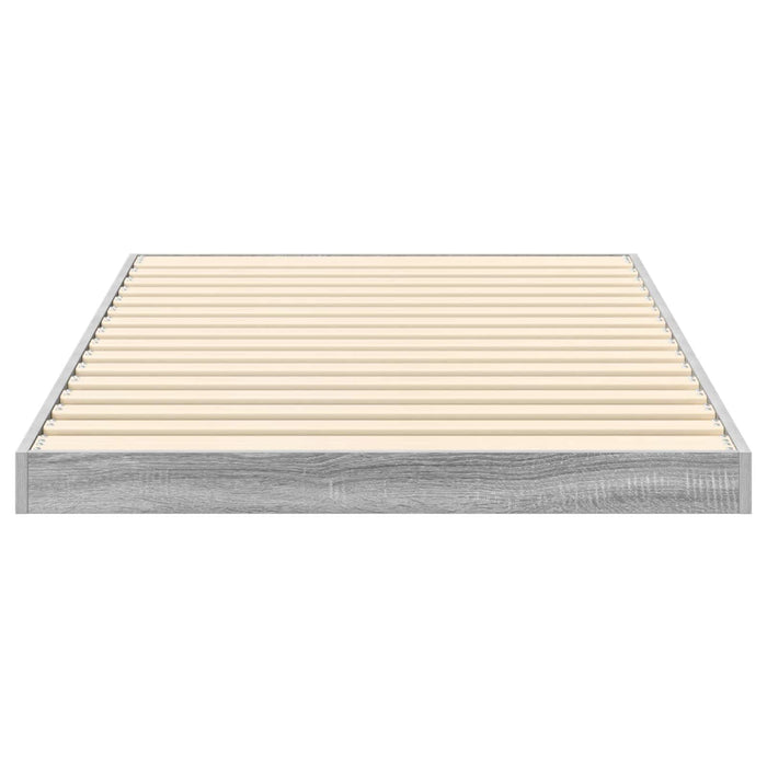 Cadru de pat de podea Gri Sonoma 80 x 200 cm Lemn compozit - WALTI WALTI