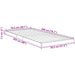 Cadru de pat de podea Lemn vechi 80 x 200 cm Lemn compozit - WALTI WALTI