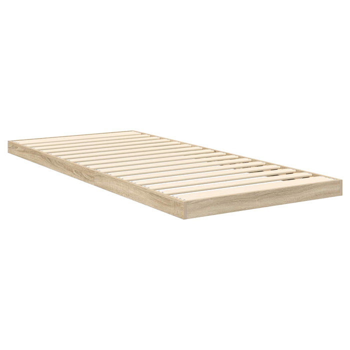 Cadru de pat de podea Stejar Sonoma 90 x 200 cm Lemn prelucrat WALTI