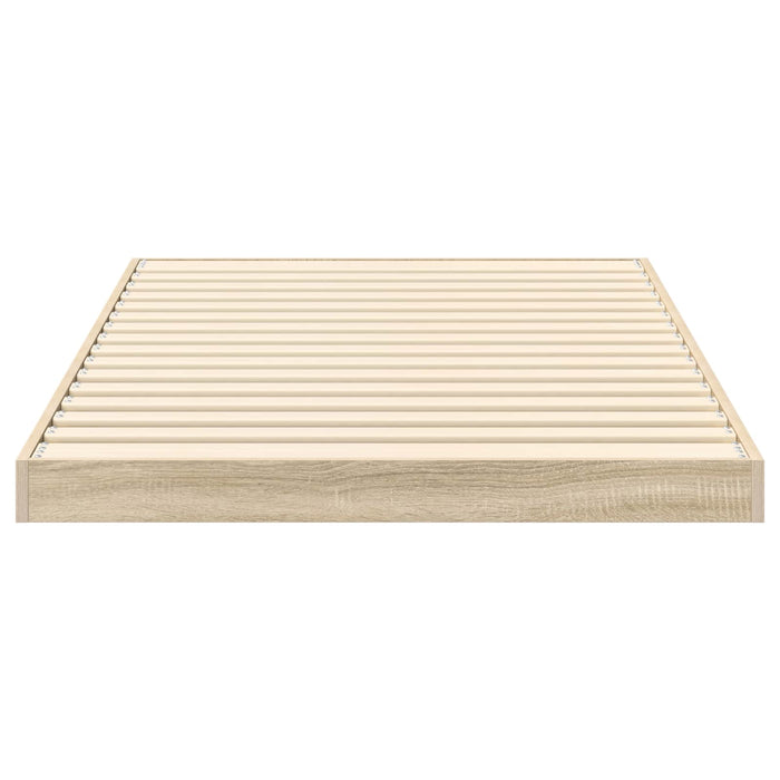 Cadru de pat de podea Stejar Sonoma 90 x 200 cm Lemn prelucrat WALTI