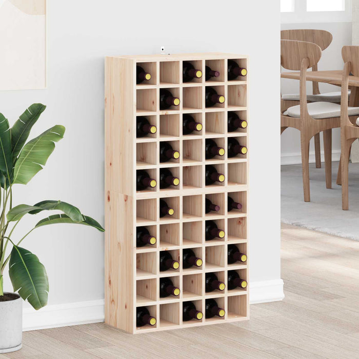 Raft pentru vin 2 pcs natural 56 x 25 x 56 cm Lemn de pin masiv - WALTI WALTI
