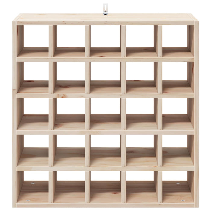 Raft pentru vin 2 pcs natural 56 x 25 x 56 cm Lemn de pin masiv - WALTI WALTI