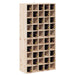 Raft pentru vin 2 pcs natural 56 x 25 x 56 cm Lemn de pin masiv - WALTI WALTI