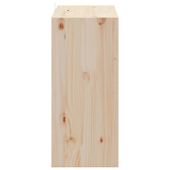 Raft pentru vin 2 pcs natural 56 x 25 x 56 cm Lemn de pin masiv - WALTI WALTI