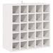 Raft pentru vin 2 pcs Alb 56 x 25 x 56 cm Lemn de pin masiv - WALTI WALTI