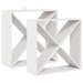 Raft pentru vin 2 pcs Alb 62 x 25 x 62 cm Lemn de pin masiv - WALTI WALTI