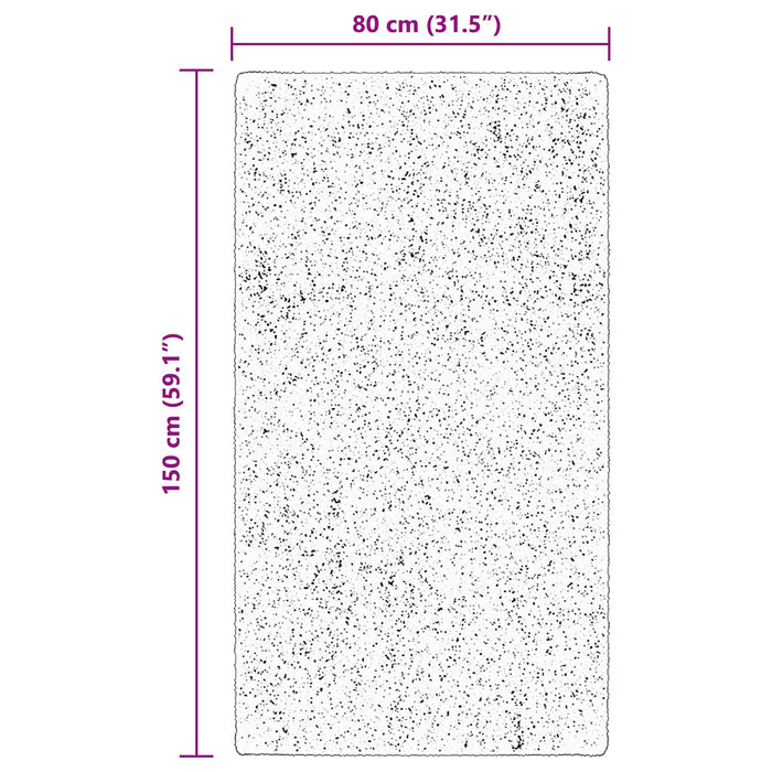 Covor moale cu pile medie și spălabil HUARTE Maro 150 x 80 cm WALTI