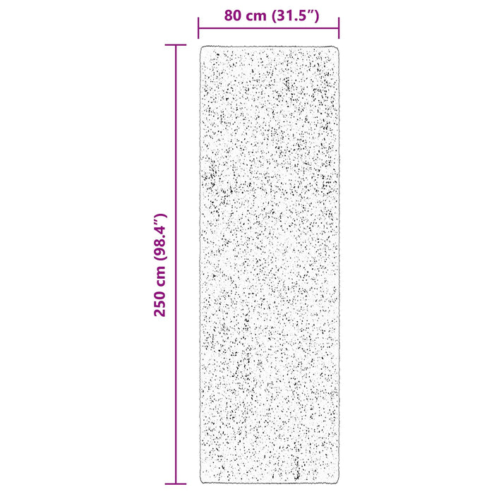 Covor moale cu pile medie și spălabil HUARTE Maro 250 x 80 cm - WALTI WALTI