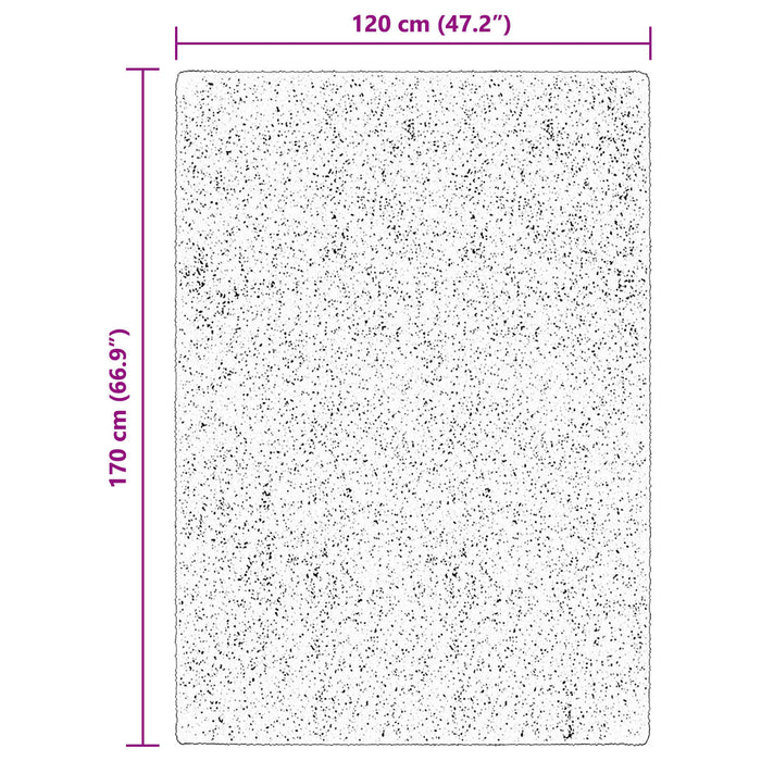 Covor moale cu pile medie și spălabil HUARTE Maro 170 x 120 cm - WALTI WALTI
