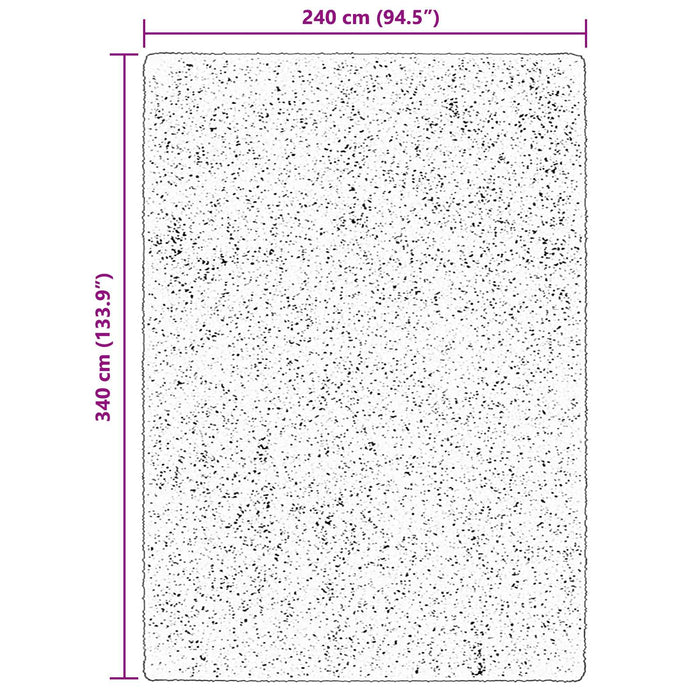 Covor moale cu pile medie și spălabil HUARTE Maro 340 x 240 cm WALTI