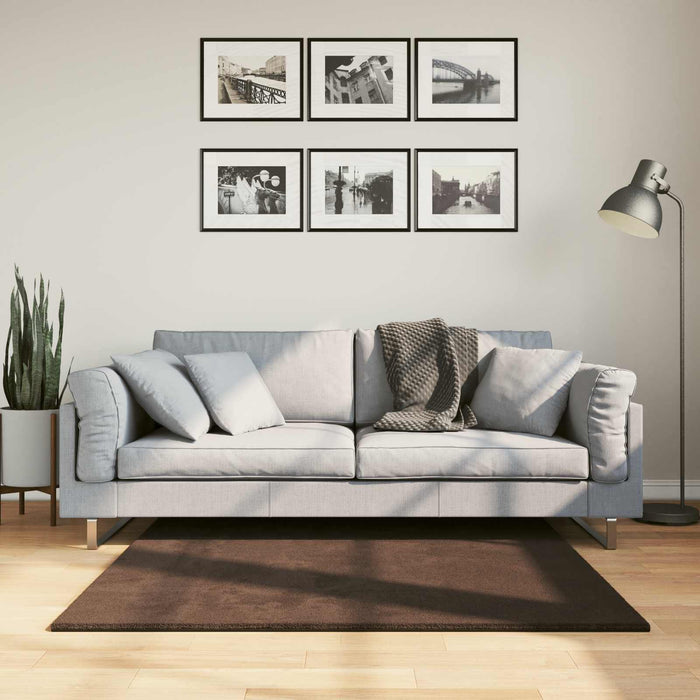 Covoare de zonă Pătrat HUARTE Maro 120 x 120 cm Poliester - WALTI WALTI