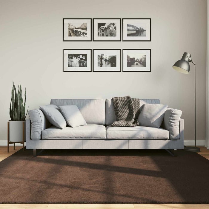 Covoare de zonă Pătrat HUARTE Maro 200 x 200 cm Poliester - WALTI WALTI