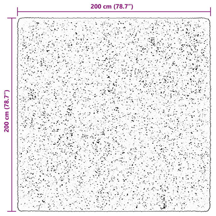 Covoare de zonă Pătrat HUARTE Maro 200 x 200 cm Poliester - WALTI WALTI