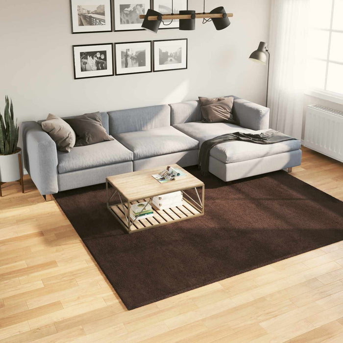 Covor moale cu pile medie și spălabil HUARTE Maro 240 x 240 cm - WALTI WALTI