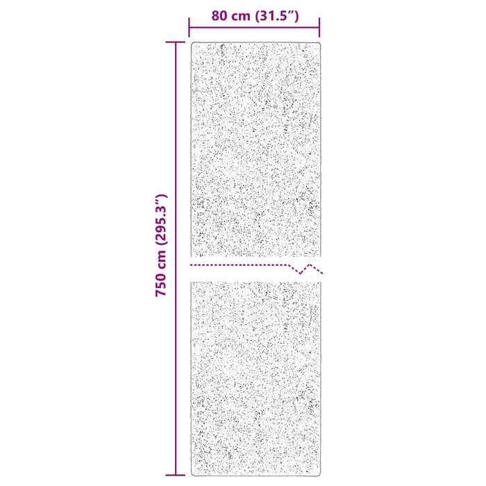 Covoare de zonă Dreptunghiular HUARTE Crem 750 x 80 cm - WALTI WALTI