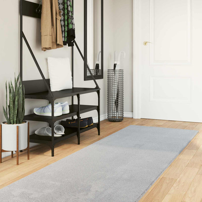 Covor moale cu pile medie și spălabil HUARTE Gri 750 x 80 cm - WALTI WALTI