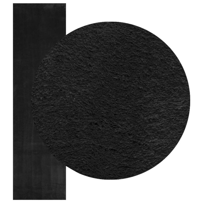 Covor moale cu pile medie și spălabil HUARTE Negru 500 x 80 cm - WALTI WALTI