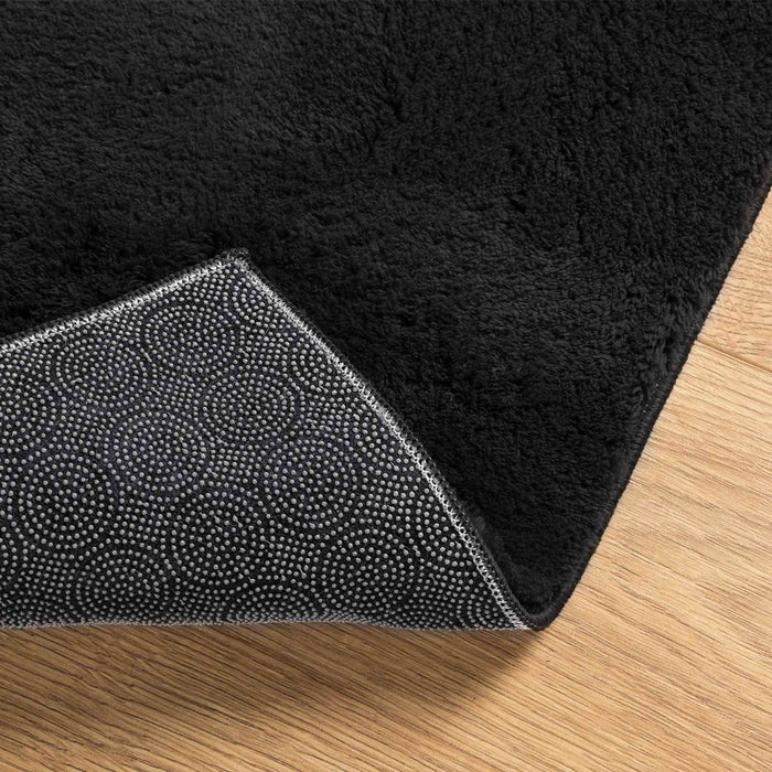 Covor moale cu pile medie și spălabil HUARTE Negru 750 x 80 cm - WALTI WALTI