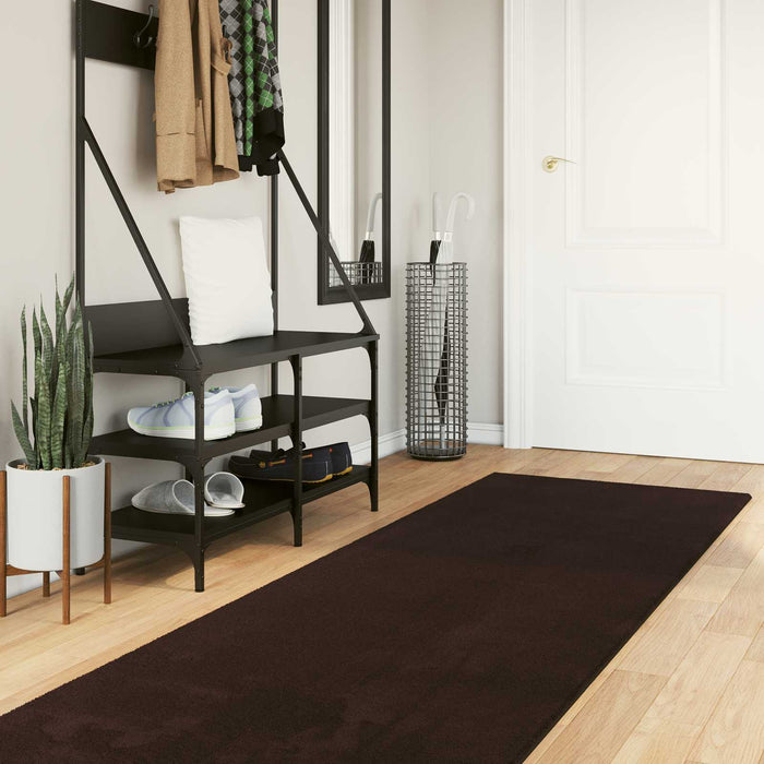 Covor moale cu pile medie și spălabil HUARTE Maro 500 x 80 cm - WALTI WALTI