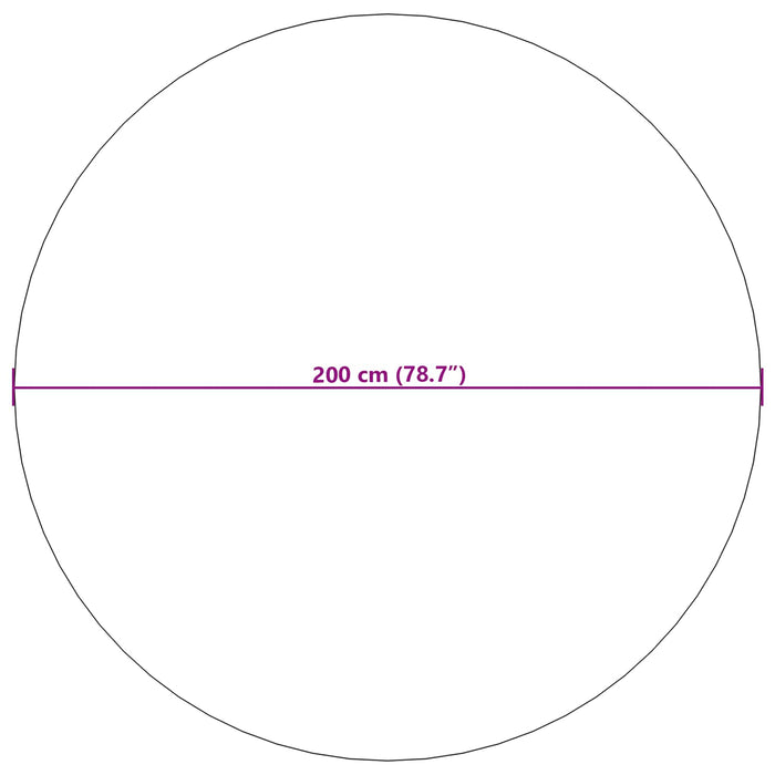 Covoare de zonă Rotund AGIRA natural Ø 200 CM Poliester - WALTI WALTI
