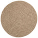 Covoare de zonă Moiré Rotund AGIRA natural Ø 120 CM Poliester - WALTI WALTI