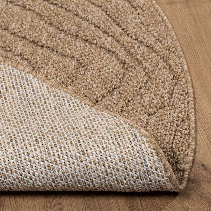 Covoare de zonă Moiré Rotund AGIRA natural Ø 160 CM Poliester - WALTI WALTI