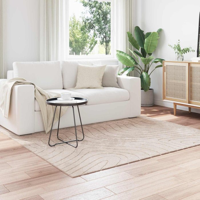 Covoare de zonă Pătrat HUARTE Bej 120 x 120 cm Poliester - WALTI WALTI