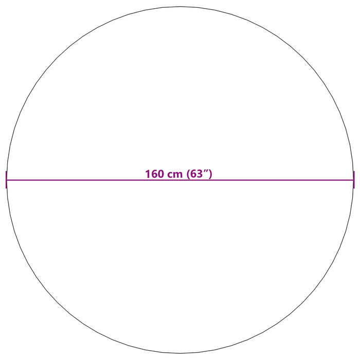 Covoare de zonă Rotund HUARTE Verde Ø 160 CM Poliester - WALTI WALTI